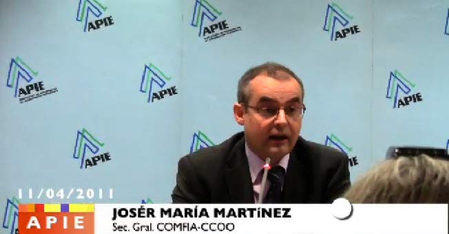 Comparecencia de José María Martínez en la APIE