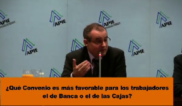 JM Martinez en APIE: ¿Convenio de Banca o de Cajas?