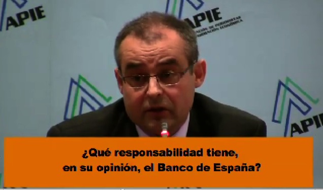 JM Martinez en APIE: ¿Qué responsabilidad tiene el Banco de España?