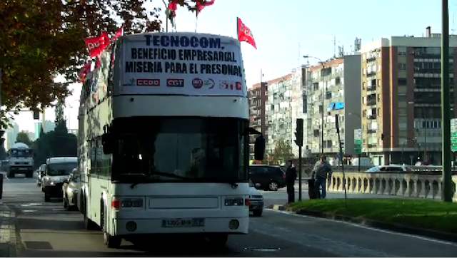 Tecnocom por su Convenio. Presentación certamen video y musica CCOO